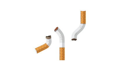 Broken Cigarettes Symbol – Quit Smoking Concept