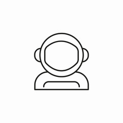 person in space suit icon sign vector