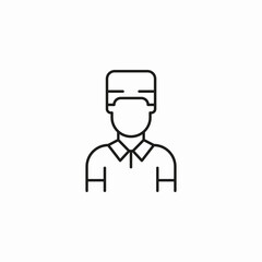 student nurse cap icon sign vector