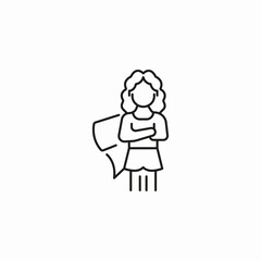 superhero woman flying icon sign vector