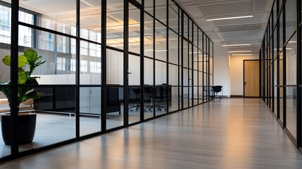 Contemporary office design trends modern workspace interior photography stylish environment wide angle corporate aesthetics
