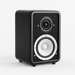 Obraz premium Dynamic audio experience home studio product photography minimalist environment close-up view sound quality