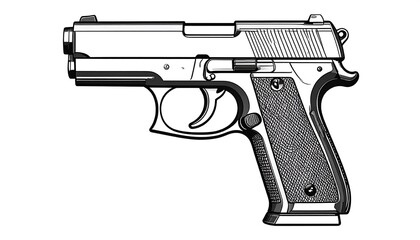 Side view of a handgun (3)