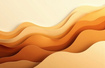 Fototapeta premium Wavy abstract background with warm earthy tones and smooth flowing lines