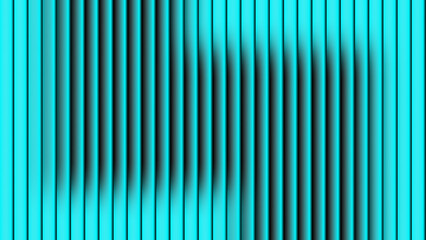 Fototapeta premium Abstract Background cool, modern pattern of vertical, vibrant teal bars with a subtle black gradient, creating a three-dimensional glass effect