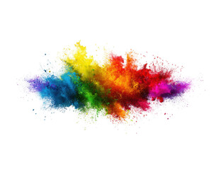 Fototapeta premium Colorful powder cloud explosion