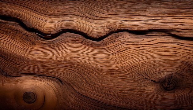 ashen walnut wood texture with cracks for design background and text overlay space