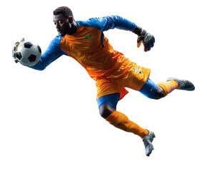 Soccer Goalkeeper in Action