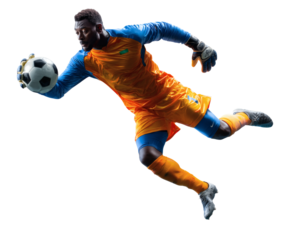 Soccer Goalkeeper in Action