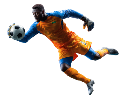 Soccer Goalkeeper in Action