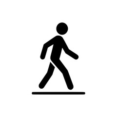 Walking Icon Vector Simple Walk Symbol Step Illustration