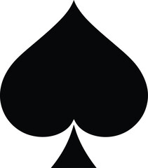 Vector spade suit symbol
