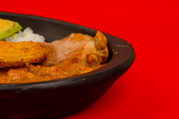 Bandeja paisa, typical dish in the Antioqueña region of Colombia.