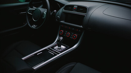 Interior of a modern vehicle showcasing luxury design and advanced features