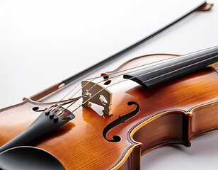 Fototapeta premium a violin on white background