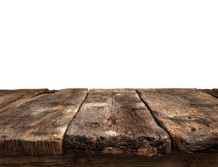 Fototapeta premium Wooden tabletop against black background (2)