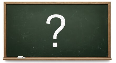 Contemplation on chalkboard: the question mark of learning and education