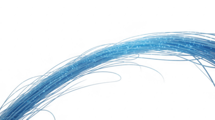 Ai generated image of abstract swirling smoke trail isolated on transparent background