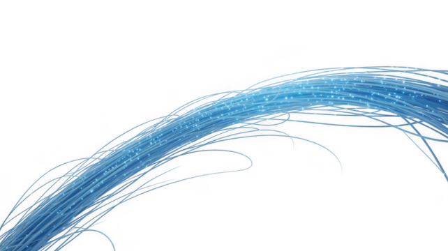 Ai generated image of abstract swirling smoke trail isolated on transparent background