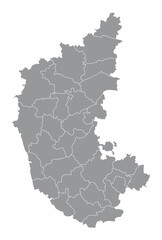 Karnataka administrative map