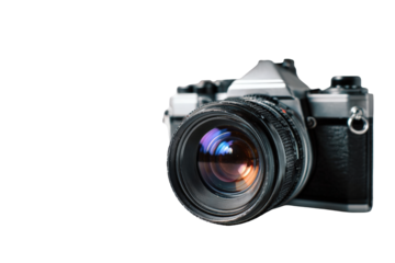 Vintage camera, close-up, studio shot