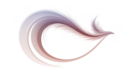 Ai generated image of wavy green ribbon isolated on transparent background
