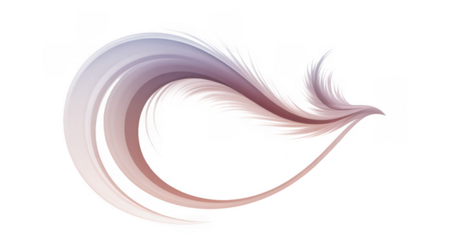 Ai generated image of wavy green ribbon isolated on transparent background