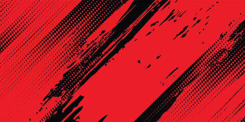 Black and red abstract grunge background with halftone style. grunge texture background.  football, basketball, baseball, tennis, rugby, bicycling design simple abstract modern
