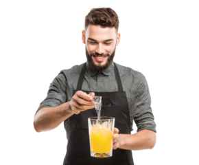 Bartender pouring a drink