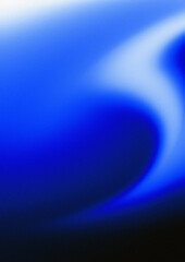 Dynamic Blue Glowing Light Wave on a Dark Background