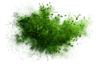 Abstract green watercolor splash