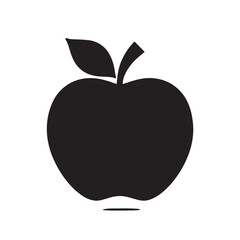 Apple Icon Black and white illustration
