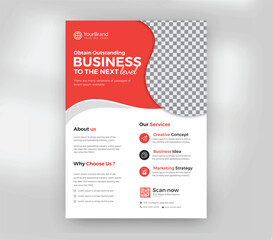 Corporate Business Flyer Template Modern Company Service Brochure Design
