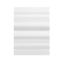 Embossed White Paper Texture Vertical Accordion Fold Design Modern Art Blank Canvas Elegant on transparent background