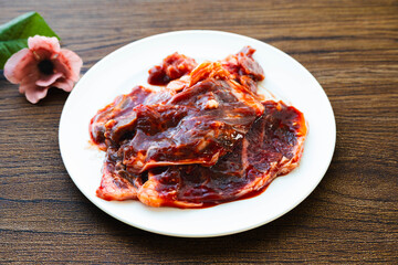 焼肉用味付け牛サガリ