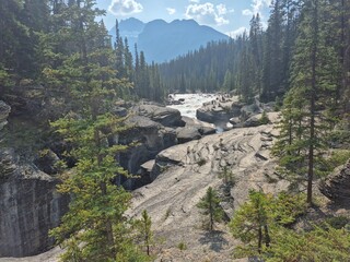 Icefields, parkway, banff, jasper, national park, nature, mountains, Mistaya Canyon, Alberta