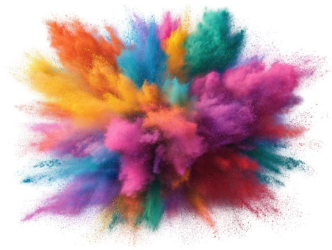 Colorful powder explosion (1)