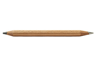 Obraz premium A long, light brown pencil, angled ends