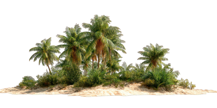 Tropical Island Scene