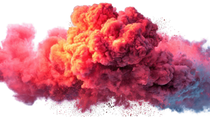 Abstract vibrant cloud of smoke