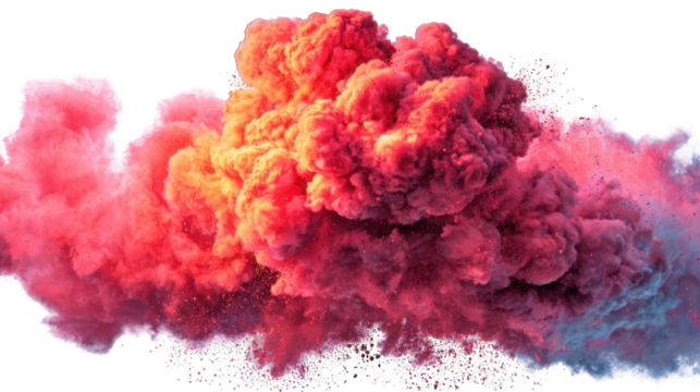 Abstract vibrant cloud of smoke