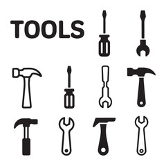 Hand tools vector collection