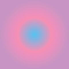 Radial Pastel Sunset Blue Pink Lavender Gradient