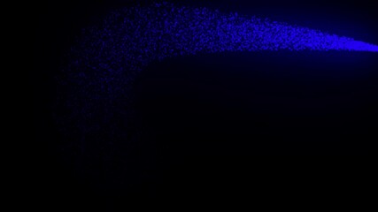 blue,particles,stream A stream of radiant blue glowing particles flows across a dark background forming a futuristic light trail symbolizing technology energy flow abstract motion speed and innovation - Powered by Adobe