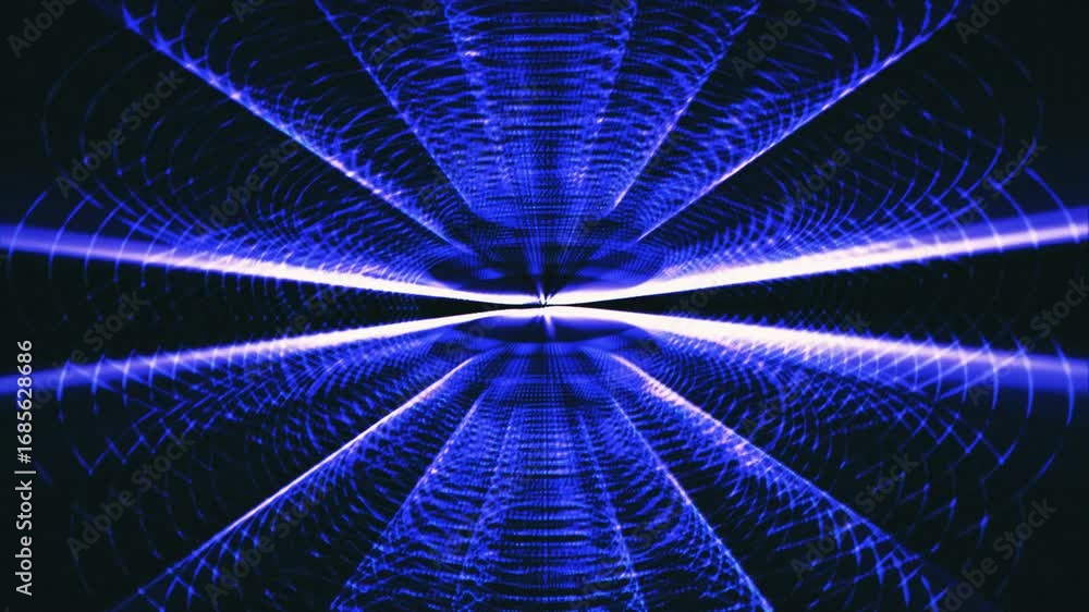 Poster vibrant blue abstract animations create intricate patterns, offering a captivating and immersive vis