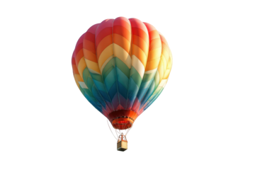 Colorful hot air balloon against black background (8)