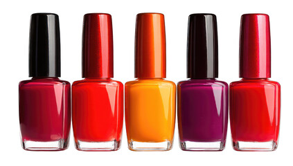 Obraz premium Close-up of colorful nail polish bottles