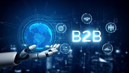 B2B strategy and technology transforming business-to-business operations, optimizing communication,...