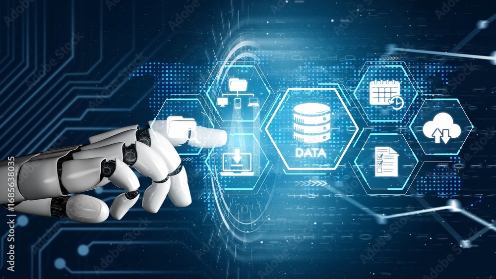 Poster cloud computing, cloud strategy, and cloud technology transforming digital infrastructure with scala