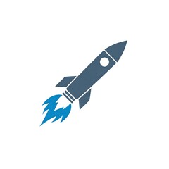 Simple rocket icon